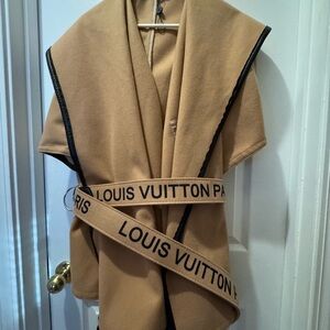 Louis Vuitton Camel Cape with Black Trim